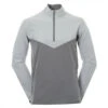 Callaway Heathered 1/4 Zip Vind Jakke - Grå -Butikk Garmin Heathered Wind Jkt quarry 2