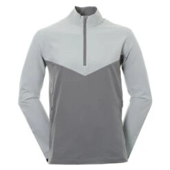 Callaway Heathered 1/4 Zip Vind Jakke - Grå