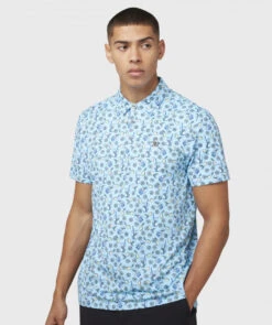 Original Penguin Lemonade Print Polo - Blå -Butikk Garmin OP Lemonade Polo Blue 4
