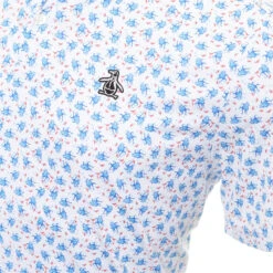 Original Penguin Micro Octopus Print Polo - Hvit -Butikk Garmin OP Octopus Polo Wht 5