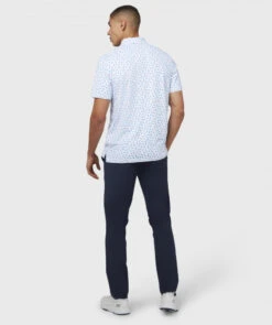 Original Penguin Micro Octopus Print Polo - Hvit -Butikk Garmin OP Octopus Polo Wht 6