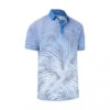 Original Penguin Resort Leaf Printed Polo - Blå -Butikk Garmin OP Resort Leaf Blue 1