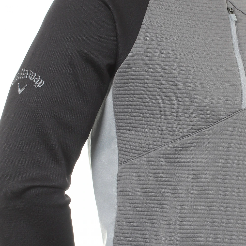Callaway Ottoman Fleece -Grå/Svart - Genser 5 Callaway Ottoman Fleece -Grå/Svart - Genser - Bilde 3