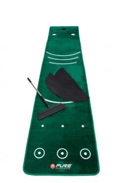 Pure2improve Dual Grain Putting Mat With Broom