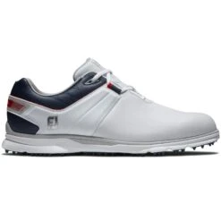 Footjoy Pro SL Golfsko - Hvit/Navy/Rød - Wide