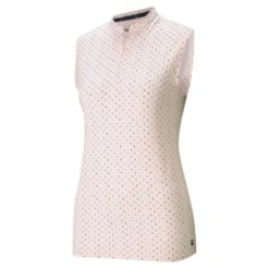Puma Cloudspun SL Polka Polo Pink - Dame Polo