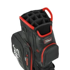Titleist Stadry 15 - Black/Black/Red - Vanntett Trallebag -Butikk Garmin Stadry15Svartred 5
