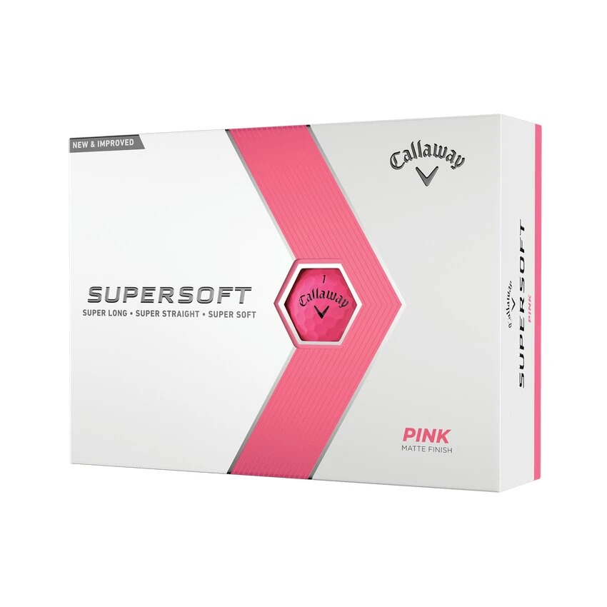 Callaway Supersoft Rosa - 12 Golfballer 3 Callaway Supersoft Rosa - 12 Golfballer