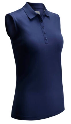 Callaway SwingTech Solid Polo - Sleeveless - Dame - Navy