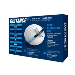 Taylormade Distance + - 12 Golfballer -Butikk Garmin TMDistance 4