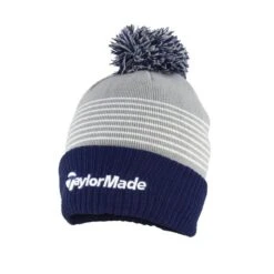 Taylormade Bobble Beanie - Grå/Navy/Hvit