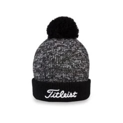 TITLEIST POM POM BEANIE - SVART