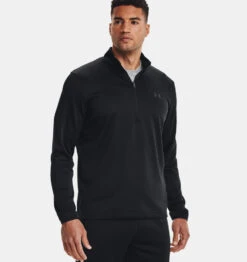 Under Armour Fleece 1/2 Zip Genser - Svart