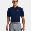 Under Armour T2G Blocked Polo - Navy/Hvit 1 Under Armour T2G Blocked Polo - Navy/Hvit -Butikk Garmin UA T2G Blocked Navy Wht 2
