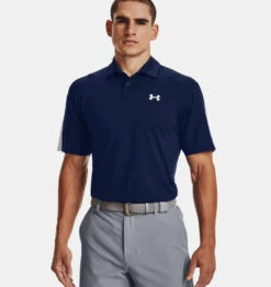 Under Armour T2G Blocked Polo - Navy/Hvit