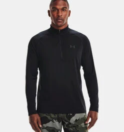 Under Armour Tech 2.0 1/2 Zip Genser- Svart